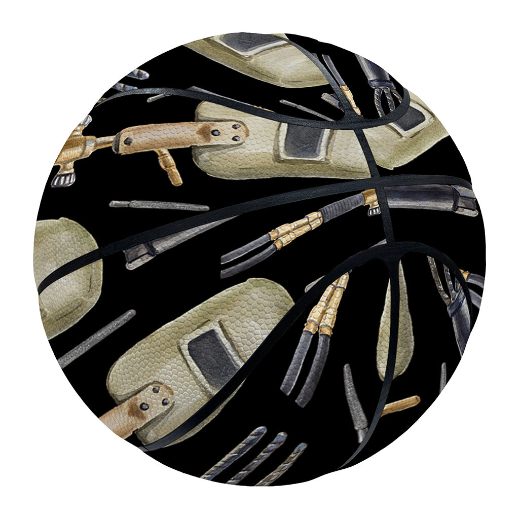 Welding Mask Pattern Print Basketball