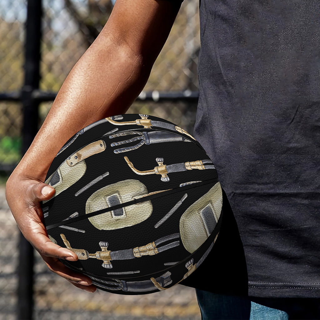 Welding Mask Pattern Print Basketball
