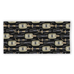Welding Mask Pattern Print Beach Towel
