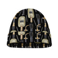 Welding Mask Pattern Print Beanie