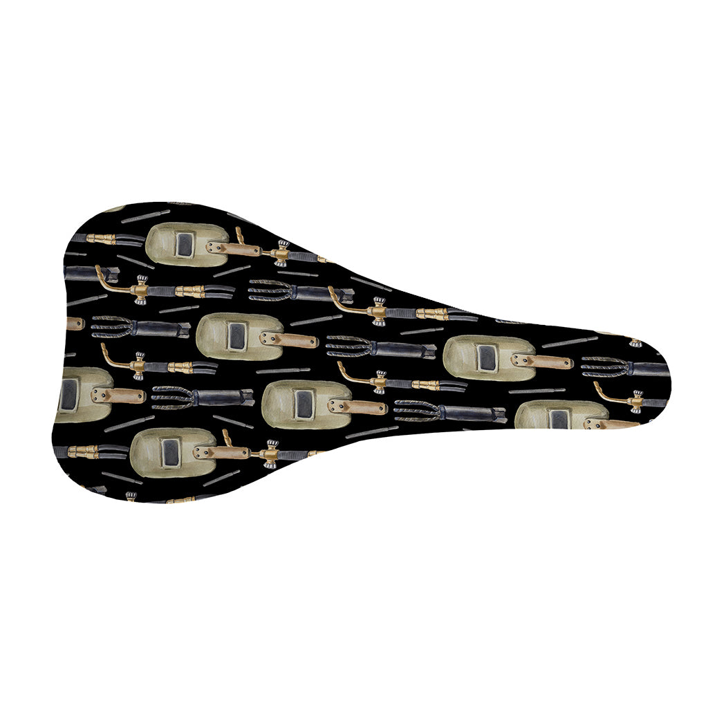 Welding Mask Pattern Print Bicycle Seat Cover
