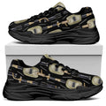 Welding Mask Pattern Print Black Chunky Shoes