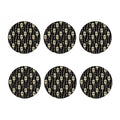 Welding Mask Pattern Print Coaster Set