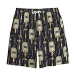 Welding Mask Pattern Print Cotton Shorts
