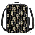 Welding Mask Pattern Print Crossbody Lunch Bag