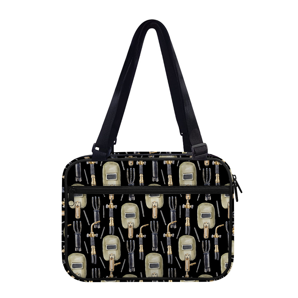Welding Mask Pattern Print Double Strap Bible Bag
