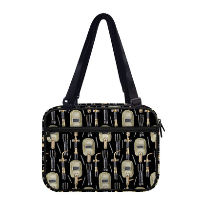 Welding Mask Pattern Print Double Strap Bible Bag