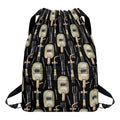 Welding Mask Pattern Print Drawstring Backpack
