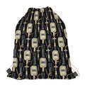 Welding Mask Pattern Print Drawstring Bag