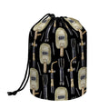 Welding Mask Pattern Print Drawstring Makeup Bag