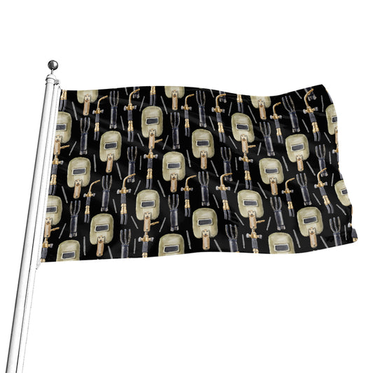Welding Mask Pattern Print Flag