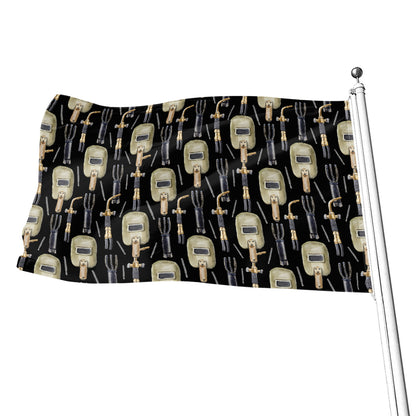 Welding Mask Pattern Print Flag