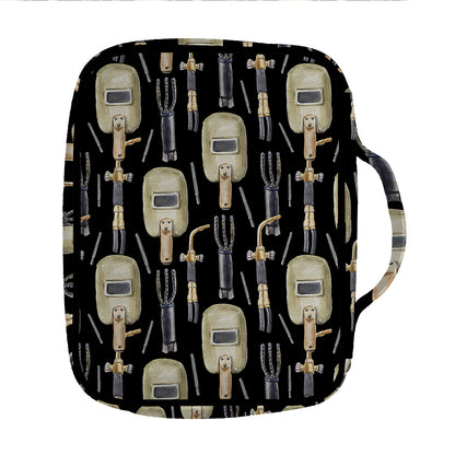 Welding Mask Pattern Print Front Pocket Bible Bag