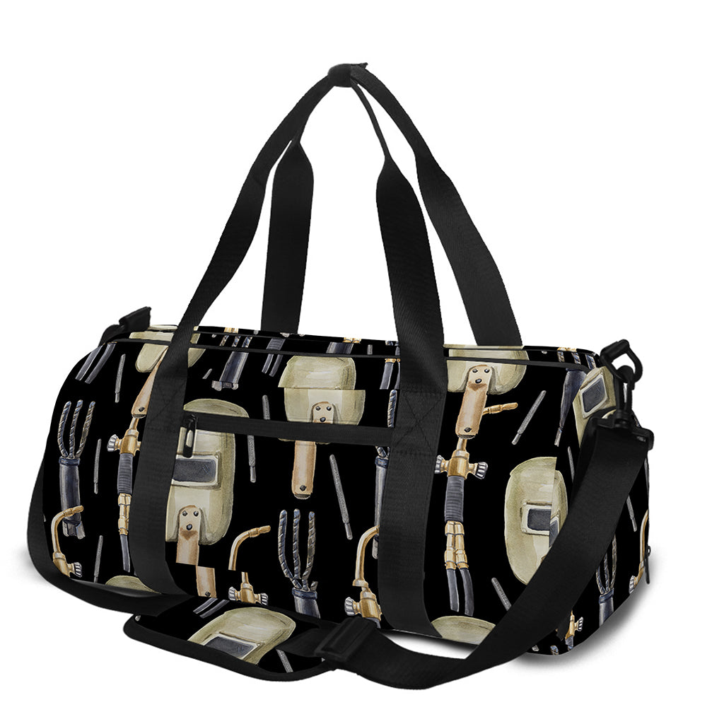 Welding Mask Pattern Print Gym Bag