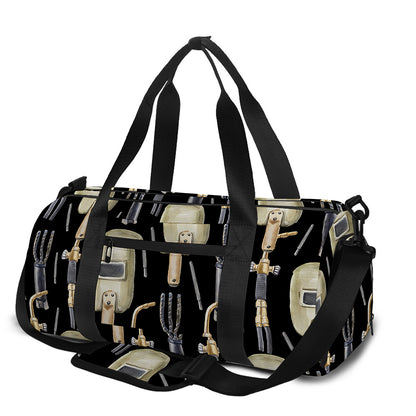 Welding Mask Pattern Print Gym Bag