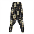 Welding Mask Pattern Print Hammer Pants