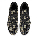 Welding Mask Pattern Print High Top Leather Sneakers