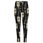 Welding Mask Pattern Print High-Waisted Pocket Leggings