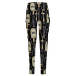 Welding Mask Pattern Print High-Waisted Pocket Leggings