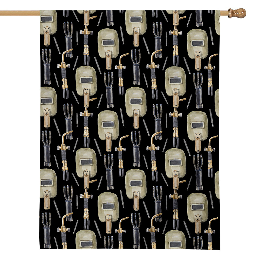 Welding Mask Pattern Print House Flag