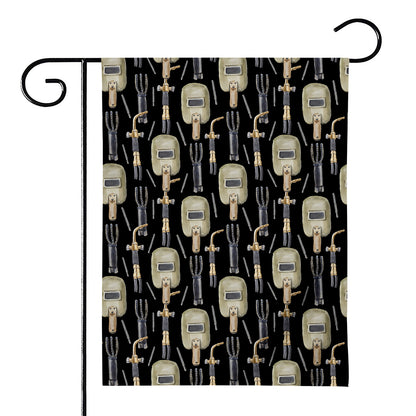 Welding Mask Pattern Print House Flag