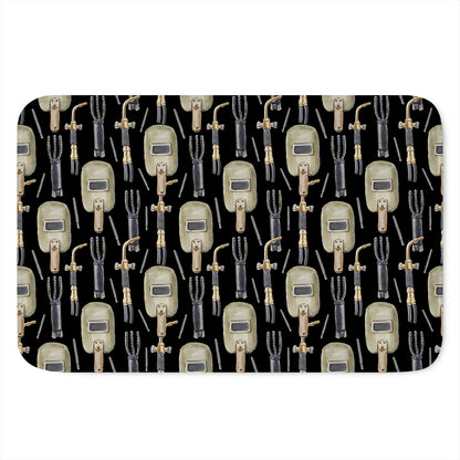 Welding Mask Pattern Print Indoor Door Mat