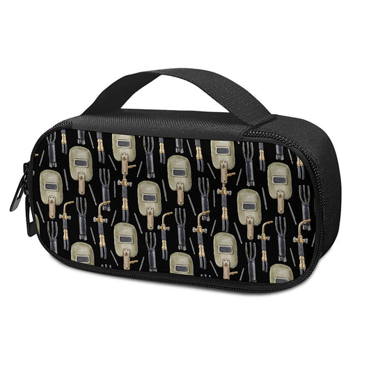 Welding Mask Pattern Print Insulin Cooler Travel Case
