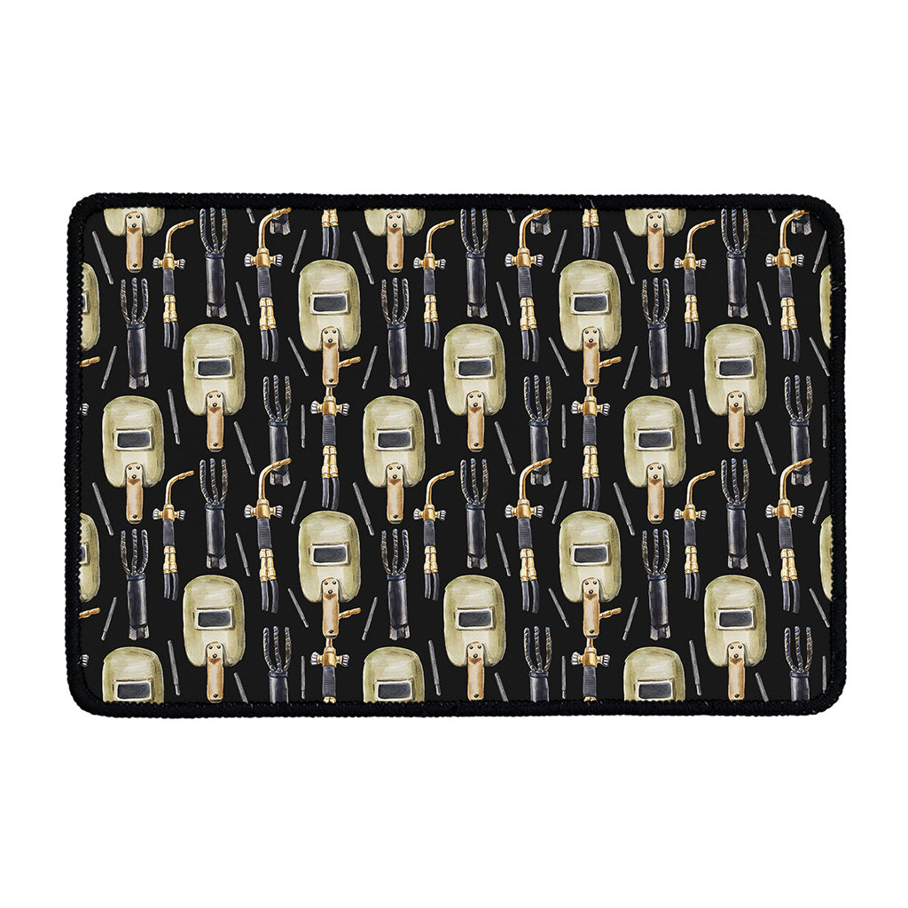 Welding Mask Pattern Print Kitchen Mat