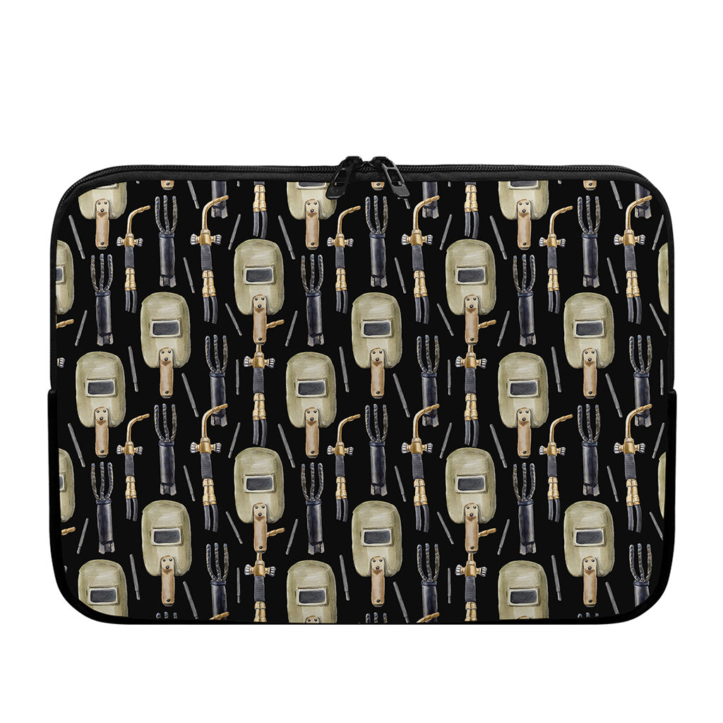 Welding Mask Pattern Print Laptop Sleeve
