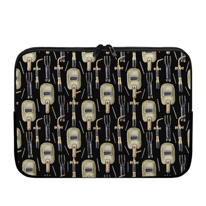 Welding Mask Pattern Print Laptop Sleeve