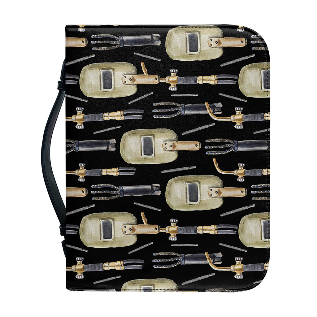 Welding Mask Pattern Print Leather Bible Cover