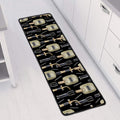 Welding Mask Pattern Print Long Kitchen Mat