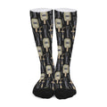 Welding Mask Pattern Print Long Socks