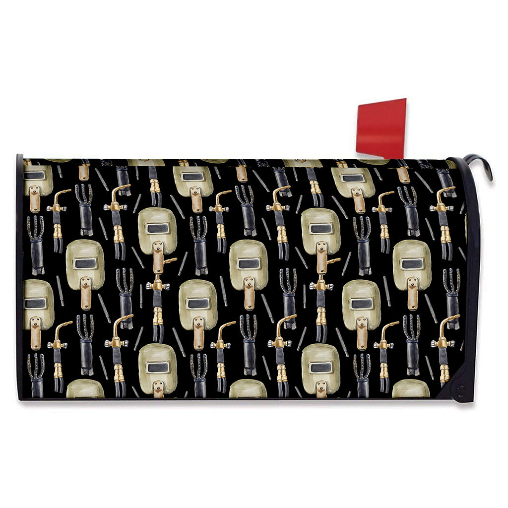 Welding Mask Pattern Print Mailbox Cover