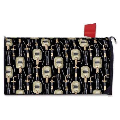 Welding Mask Pattern Print Mailbox Cover