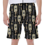 Welding Mask Pattern Print Men's Beach Shorts
