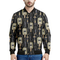 Welding Mask Pattern Print Men's Bomber Jacket