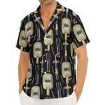 Welding Mask Pattern Print Men's Deep V-Neck Shirt