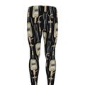 Welding Mask Pattern Print Men's Leggings