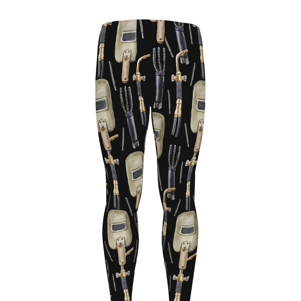 Welding Mask Pattern Print Men's leggings