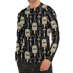 Welding Mask Pattern Print Men's Long Sleeve Rash Guard