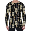 Welding Mask Pattern Print Men's Long Sleeve T-Shirt