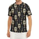 Welding Mask Pattern Print Men's Short Sleeve Rash Guard