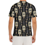 Welding Mask Pattern Print Men's Short Sleeve Rash Guard