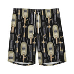 Welding Mask Pattern Print Men's Sports Shorts
