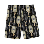 Welding Mask Pattern Print Men's Sports Shorts