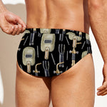 Welding Mask Pattern Print Men's Swim Briefs