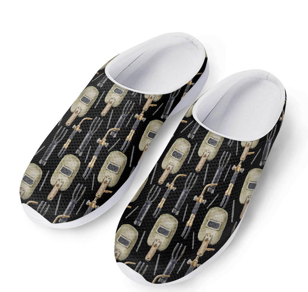 Welding Mask Pattern Print Mesh Casual Shoes