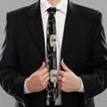 Welding Mask Pattern Print Necktie