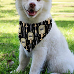 Welding Mask Pattern Print Over The Collar Dog Bandana